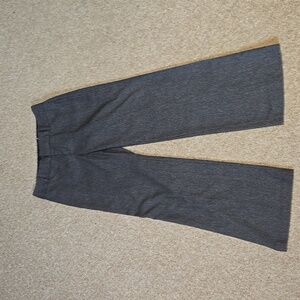 CALVIN KLEIN Black Grey Wide Leg Career Pants Size 4